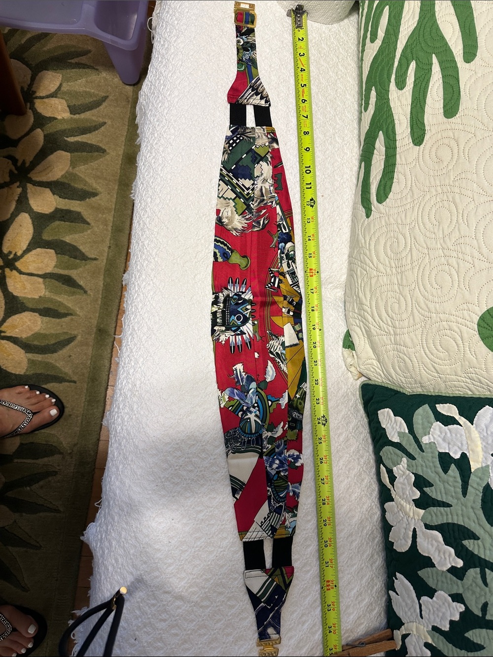 Hermes Colorful Patterned Cummerbund - Picture 6 of 6